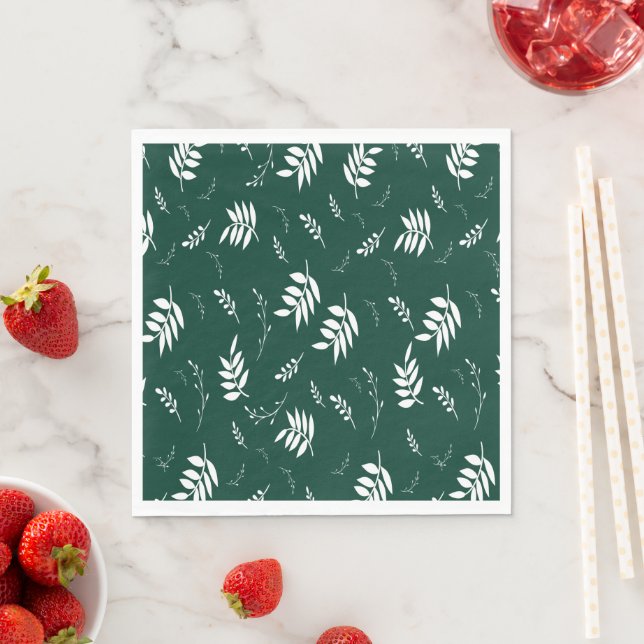 leaf pattern napkin (Insitu)