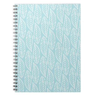 Leaf Pattern No.1 - Colour Blue Notebook
