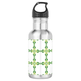 Leaf Pattern, Pattern Of Leaves, Green Leaves 532 Ml Water Bottle