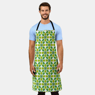 Leaf Pattern, Pattern Of Leaves, Green Leaves Apron