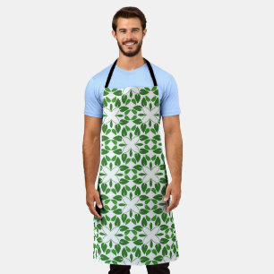 Leaf Pattern, Pattern Of Leaves, Green Leaves Apron