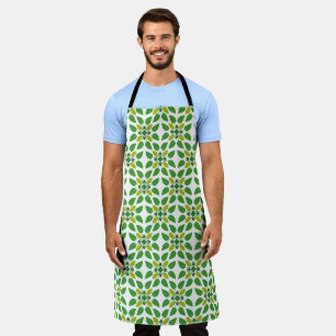 Leaf Pattern, Pattern Of Leaves, Green Leaves Apron