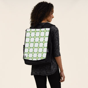 Leaf Pattern, Pattern Of Leaves, Green Leaves Backpack