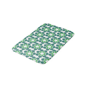 Leaf Pattern, Pattern Of Leaves, Green Leaves Bath Mat