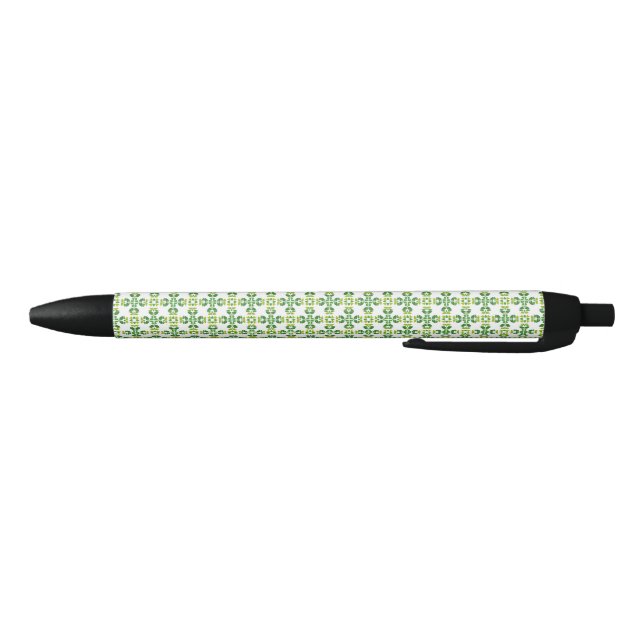Leaf Pattern, Pattern Of Leaves, Green Leaves Black Ink Pen (Bottom)
