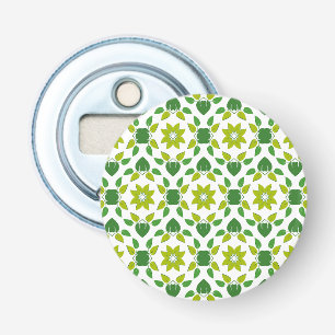 Leaf Pattern, Pattern Of Leaves, Green Leaves Bottle Opener