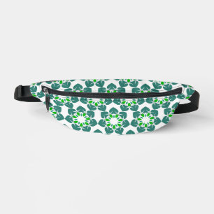Leaf Pattern, Pattern Of Leaves, Green Leaves Bum Bags