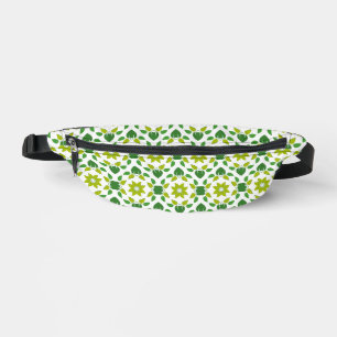Leaf Pattern, Pattern Of Leaves, Green Leaves Bum Bags