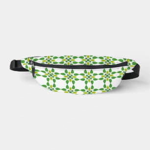 Leaf Pattern, Pattern Of Leaves, Green Leaves Bum Bags