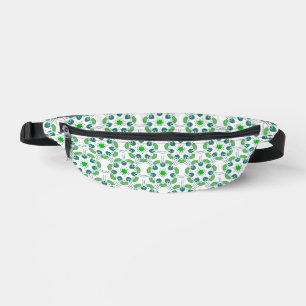 Leaf Pattern, Pattern Of Leaves, Green Leaves Bum Bags