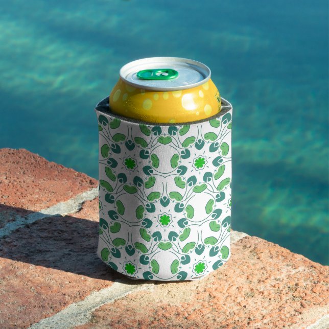 Leaf Pattern, Pattern Of Leaves, Green Leaves Can Cooler (In Situ Pool)