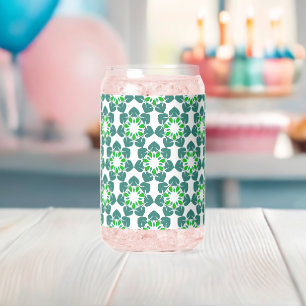 Leaf Pattern, Pattern Of Leaves, Green Leaves Can Glass