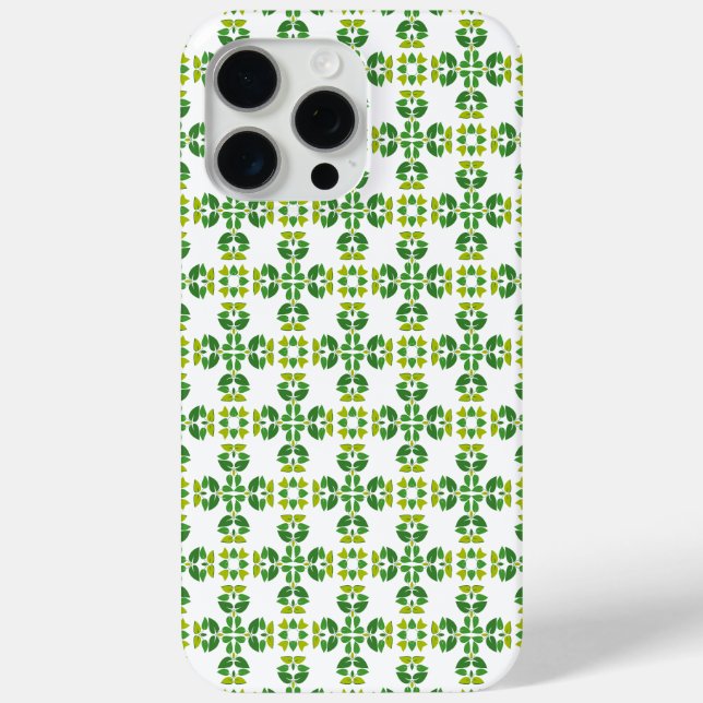 Leaf Pattern, Pattern Of Leaves, Green Leaves Case-Mate iPhone Case (Back)