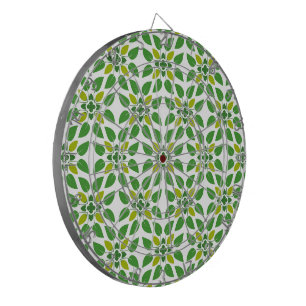 Leaf Pattern, Pattern Of Leaves, Green Leaves Dartboard