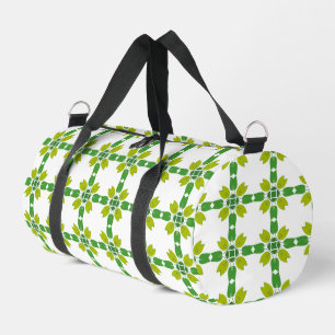 Leaf Pattern, Pattern Of Leaves, Green Leaves Duffle Bag