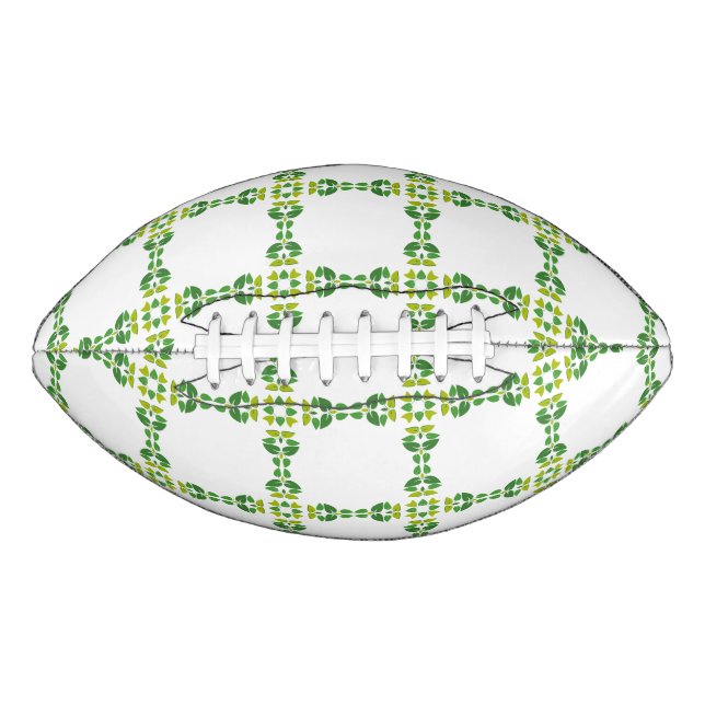 Leaf Pattern, Pattern Of Leaves, Green Leaves Football (Front)