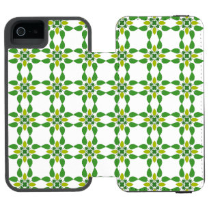 Leaf Pattern, Pattern Of Leaves, Green Leaves Incipio Watson™ iPhone 5 Wallet Case