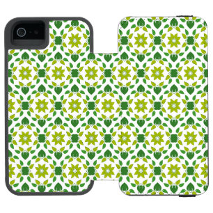 Leaf Pattern, Pattern Of Leaves, Green Leaves Incipio Watson™ iPhone 5 Wallet Case