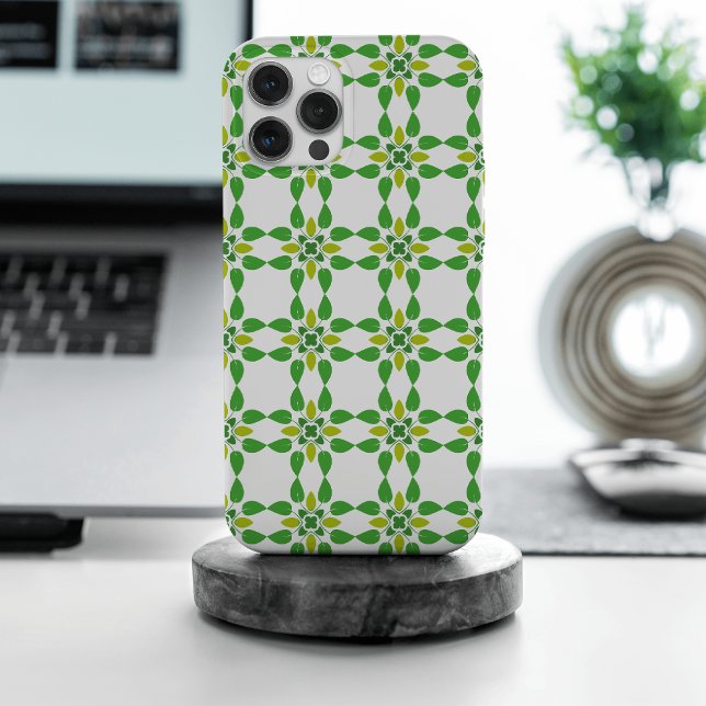 Leaf Pattern, Pattern Of Leaves, Green Leaves iPhone Case (Creator Uploaded)