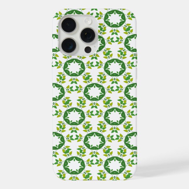 Leaf Pattern, Pattern Of Leaves, Green Leaves iPhone Case (Back)