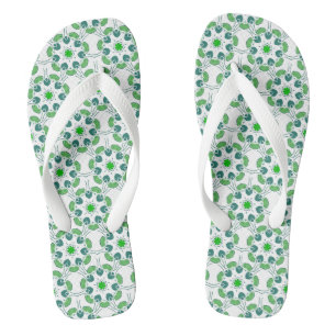 Leaf Pattern, Pattern Of Leaves, Green Leaves Jandals