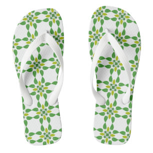 Leaf Pattern, Pattern Of Leaves, Green Leaves Jandals