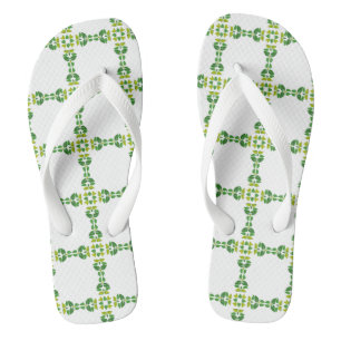 Leaf Pattern, Pattern Of Leaves, Green Leaves Jandals