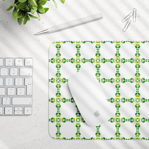 Leaf Pattern, Pattern Of Leaves, Green Leaves Mouse Pad