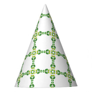 Leaf Pattern, Pattern Of Leaves, Green Leaves Party Hat