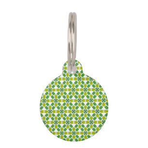 Leaf Pattern, Pattern Of Leaves, Green Leaves Pet Tag