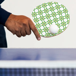 Leaf Pattern, Pattern Of Leaves, Green Leaves Ping Pong Paddle