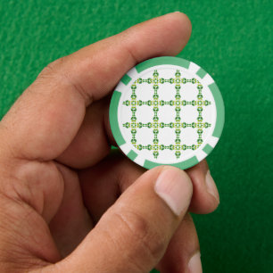 Leaf Pattern, Pattern Of Leaves, Green Leaves Poker Chips