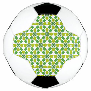 Leaf Pattern, Pattern Of Leaves, Green Leaves Soccer Ball