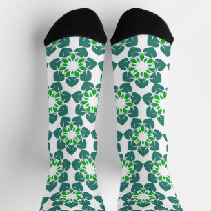 Leaf Pattern, Pattern Of Leaves, Green Leaves Socks