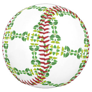 Leaf Pattern, Pattern Of Leaves, Green Leaves Softball