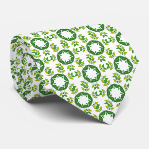 Leaf Pattern, Pattern Of Leaves, Green Leaves Tie