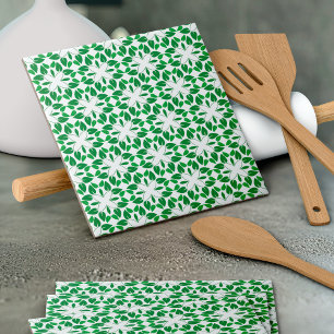 Leaf Pattern, Pattern Of Leaves, Green Leaves Tile