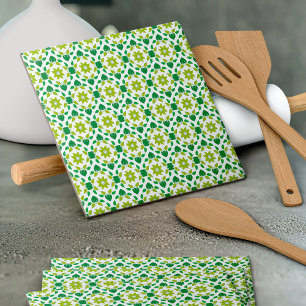 Leaf Pattern, Pattern Of Leaves, Green Leaves Tile
