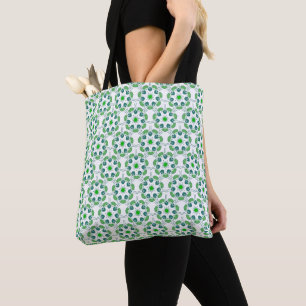 Leaf Pattern, Pattern Of Leaves, Green Leaves Tote Bag