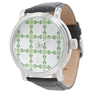 Leaf Pattern, Pattern Of Leaves, Green Leaves Watch