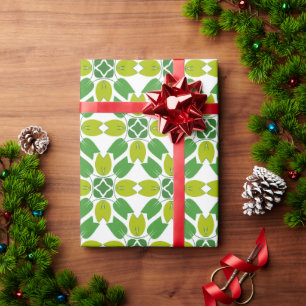 Leaf Pattern, Pattern Of Leaves, Green Leaves Wrapping Paper