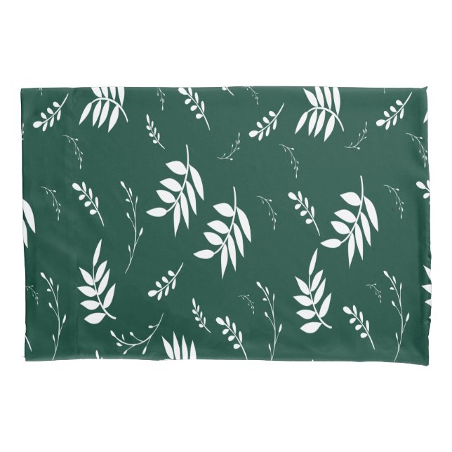 leaf pattern pillowcase (Front)