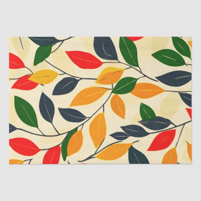 Leaf Pattern Tissue Paper (Front)
