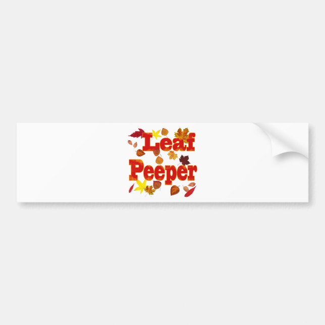 Leaf Peeper Bumper Sticker (Front)