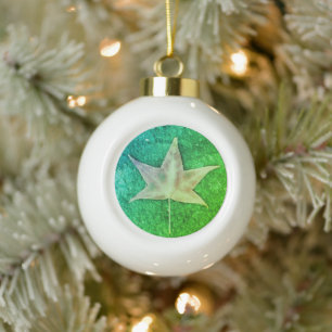 Leaf Photo Ornament