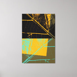 Leaf Pop Art Canvas Print