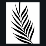 Leaf Poster Art Picture<br><div class="desc">Simple Modern Leaf Art Poster,  matches Leaf Pillow.


      Leaf Pillow Black White Two-Toned by TheLinley  Browse for another pillow at Zazzle </div>