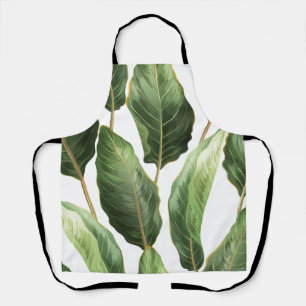 Leaf Print Apron