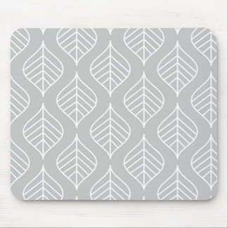Leaf Print Mousepad - Grey