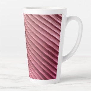 Leaf Red Diagonal Latte Mug